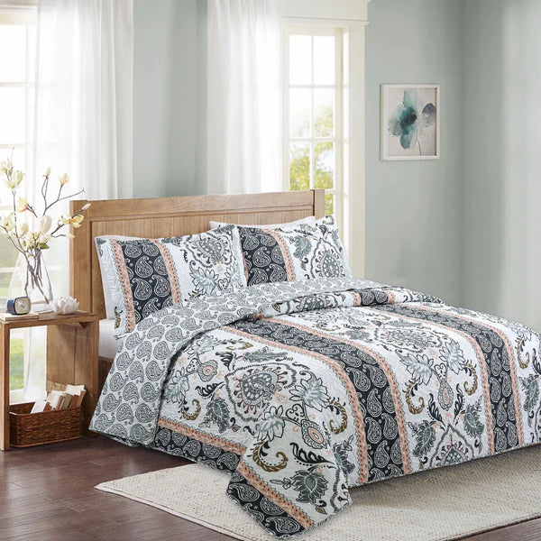 Quilt estampado Deluxe reversible