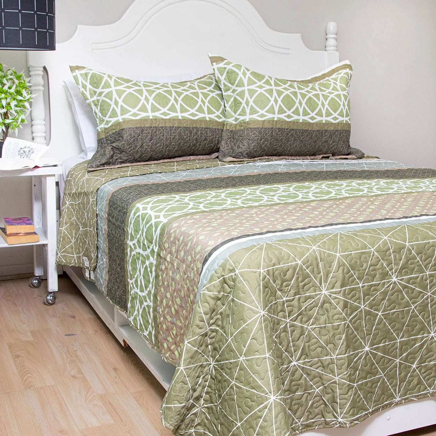 Quilt estampado Deluxe reversible