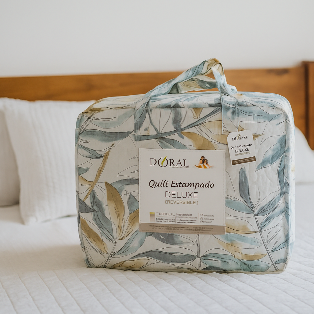 Quilt estampado Deluxe reversible