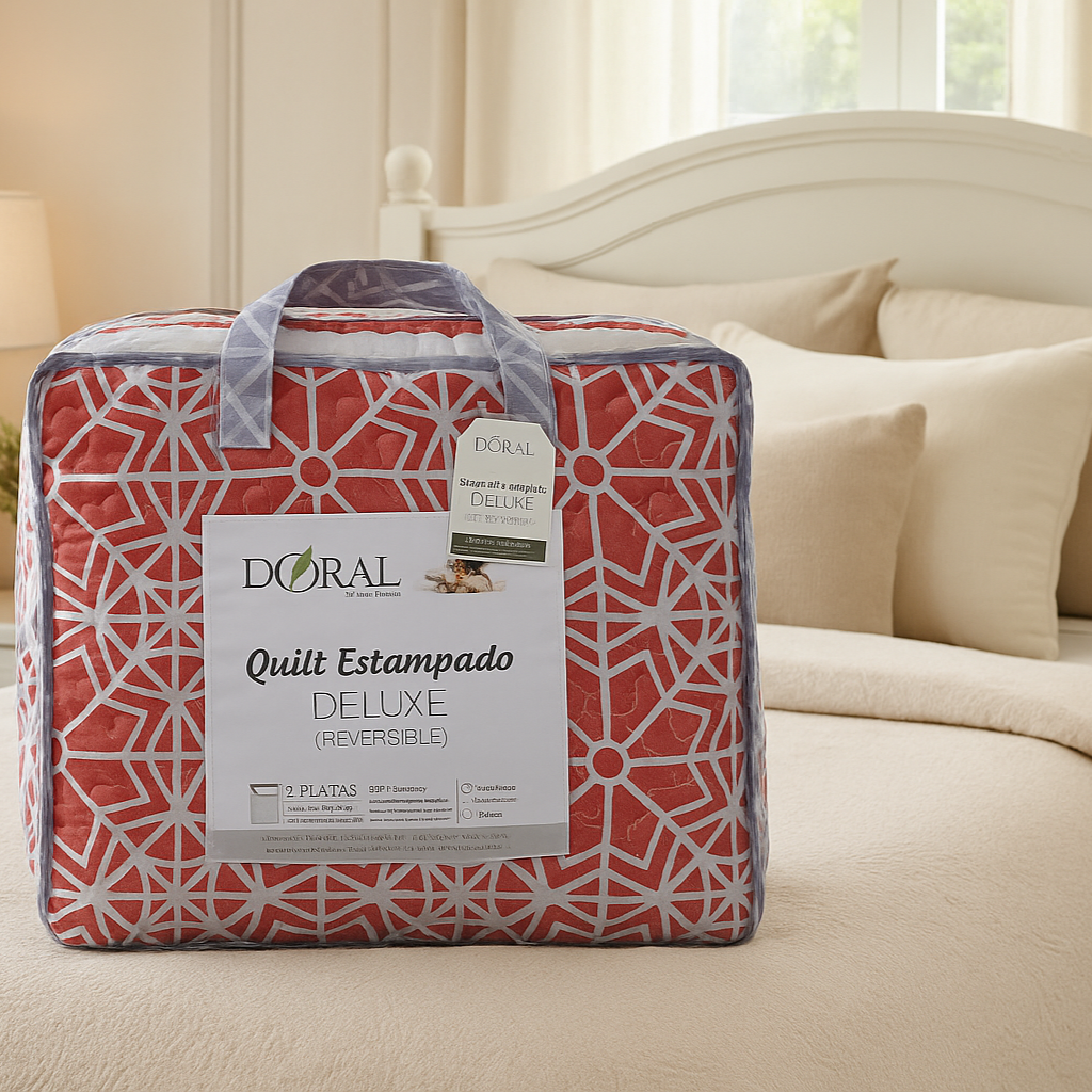 Quilt estampado Deluxe reversible