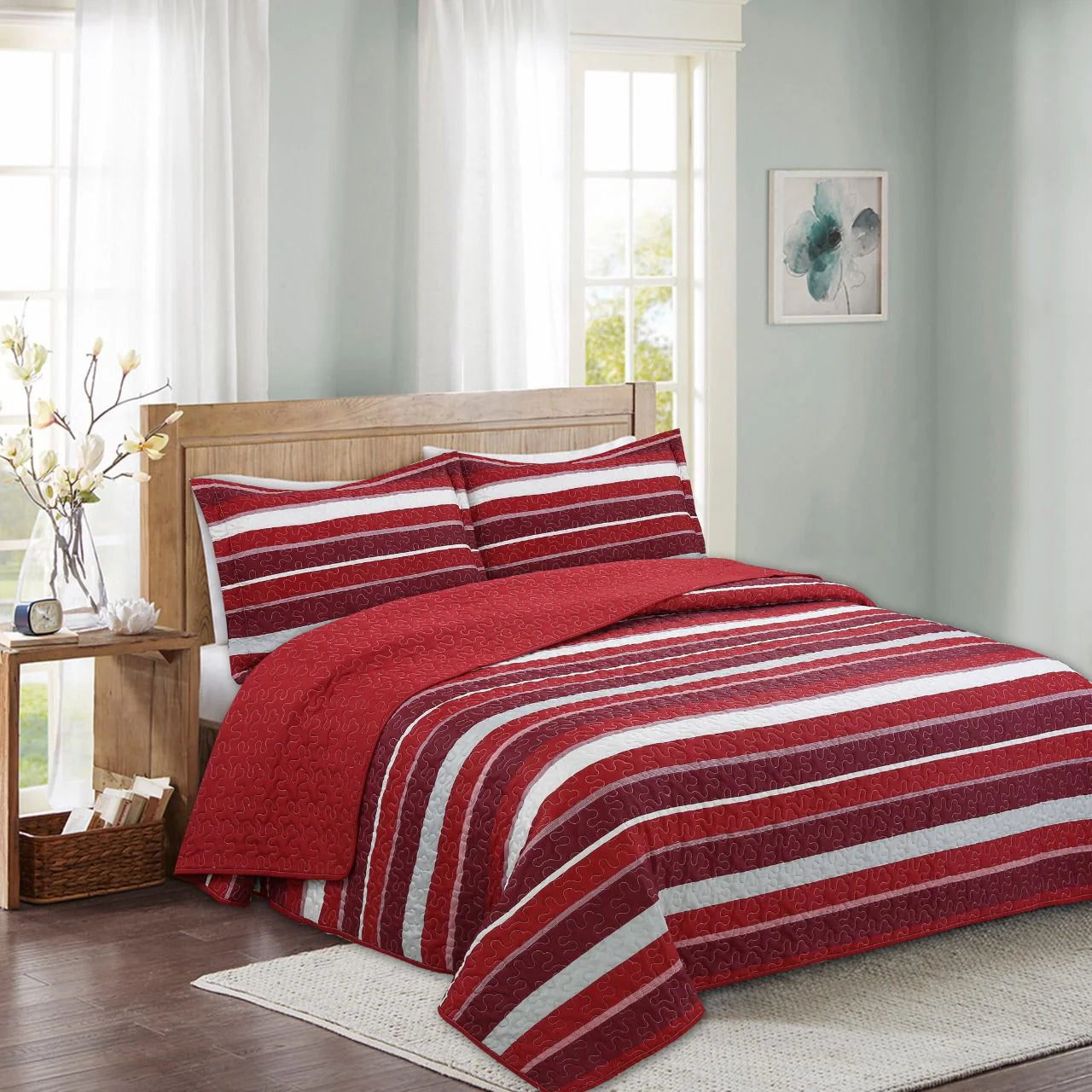 Quilt estampado Deluxe reversible