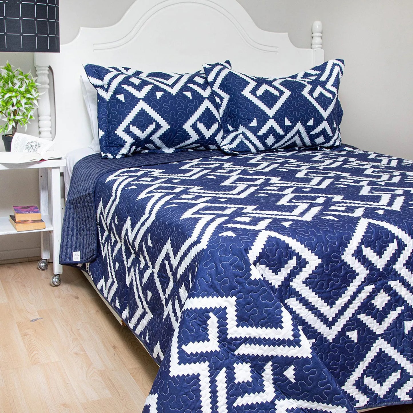 Quilt estampado Deluxe reversible